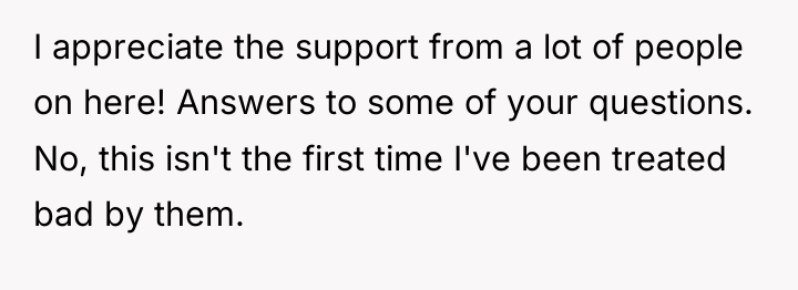I appreciate the support from a lot of people on...
