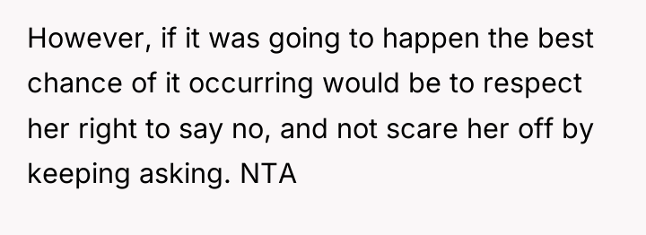 However, if it was going to happen the best chance...