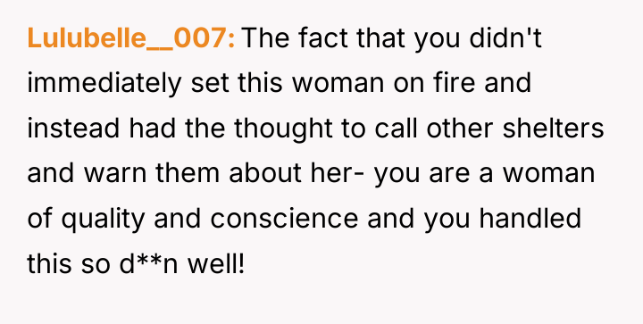 Lulubelle__007 The fact that you didn't immediately set this woman...