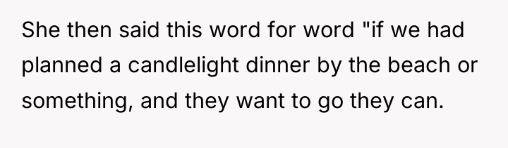 She then said this word for word "if we had...