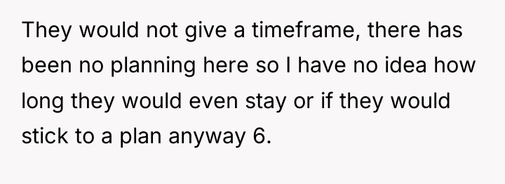 They would not give a timeframe, there has been no...