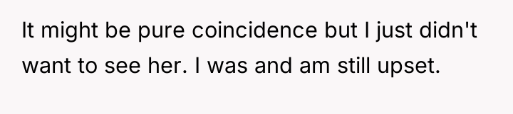 It might be pure coincidence but I just didn't want...