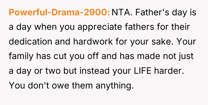 Powerful-Drama-2900 NTA. Father's day is a day when you appreciate...