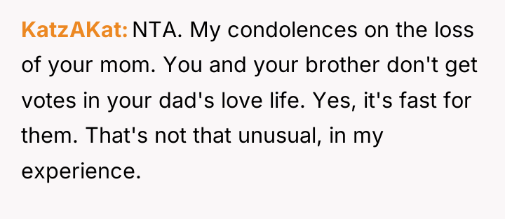 KatzAKat NTA. My condolences on the loss of your mom....