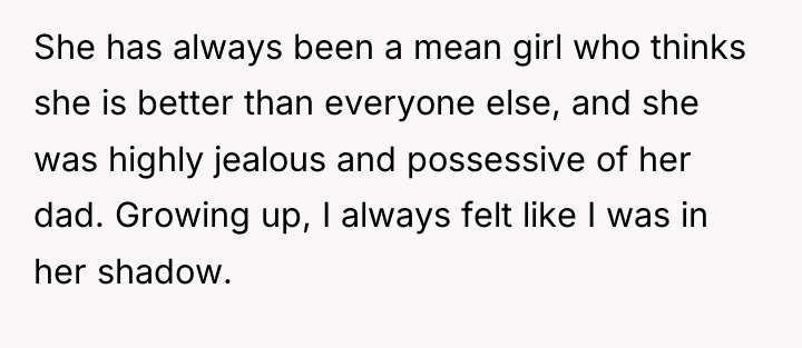 She has always been a mean girl who thinks she...