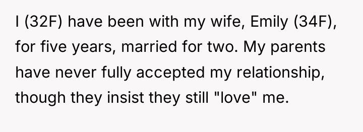 I (32F) have been with my wife, Emily (34F), for...