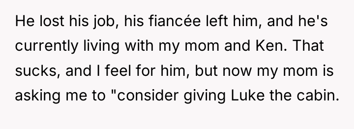 He lost his job, his fiancée left him, and he's...