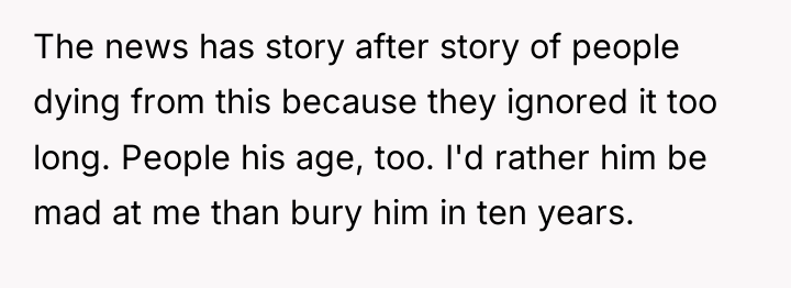 The news has story after story of people dying from...