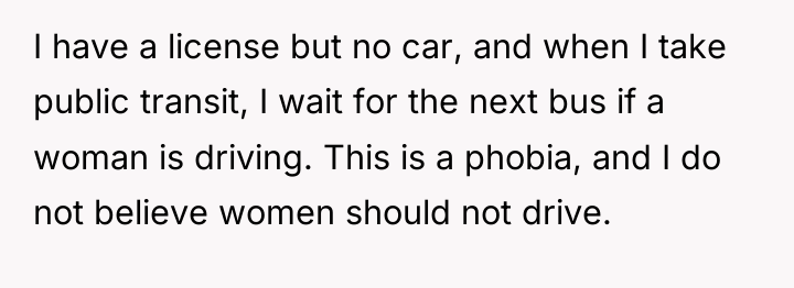 I have a license but no car, and when I...