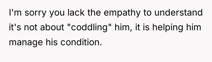 I'm sorry you lack the empathy to understand it's not...