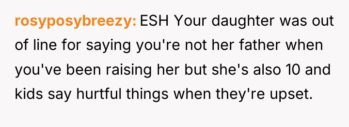 rosyposybreezy ESH Your daughter was out of line for saying...