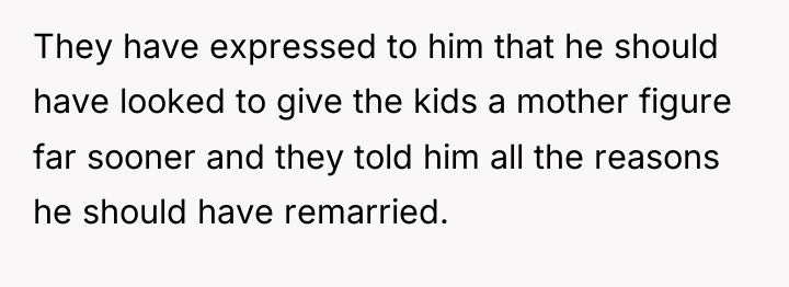 They have expressed to him that he should have looked...