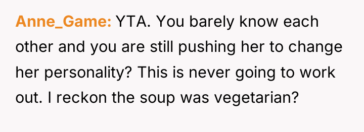 Anne_Game YTA. You barely know each other and you are...