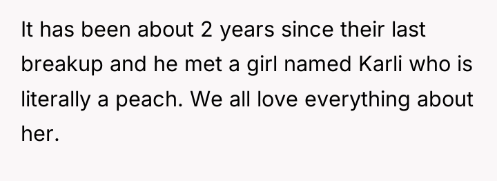It has been about 2 years since their last breakup...