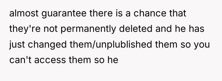almost guarantee there is a chance that they're not permanently...