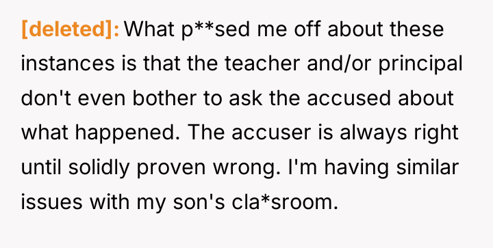 [deleted] What p**sed me off about these instances is that...