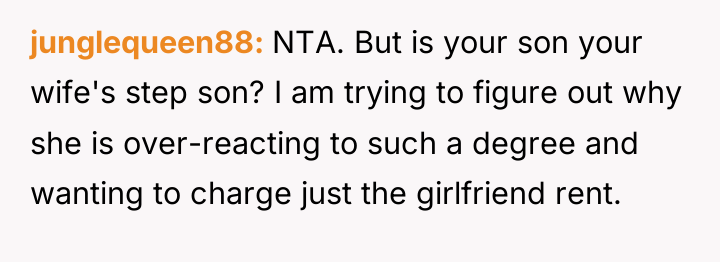 junglequeen88 NTA. But is your son your wife's step son?...