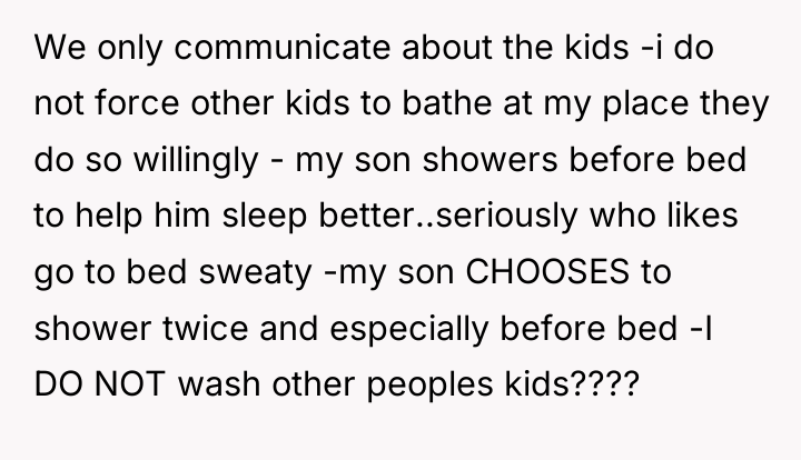 We only communicate about the kids -i do not force...