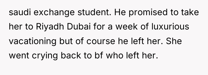 saudi exchange student. He promised to take her to Riyadh...