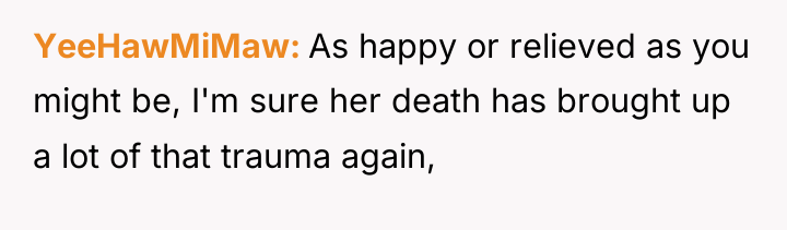 YeeHawMiMaw As happy or relieved as you might be, I'm...