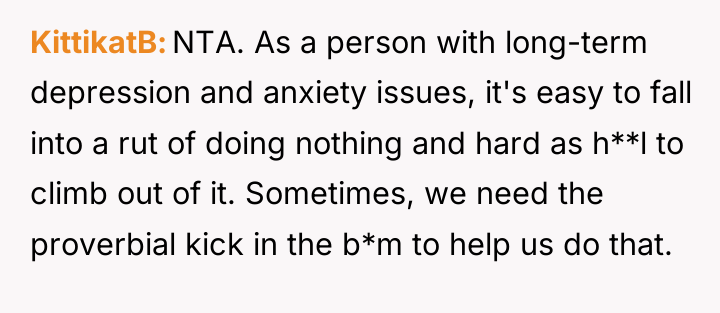 KittikatB NTA. As a person with long-term depression and anxiety...
