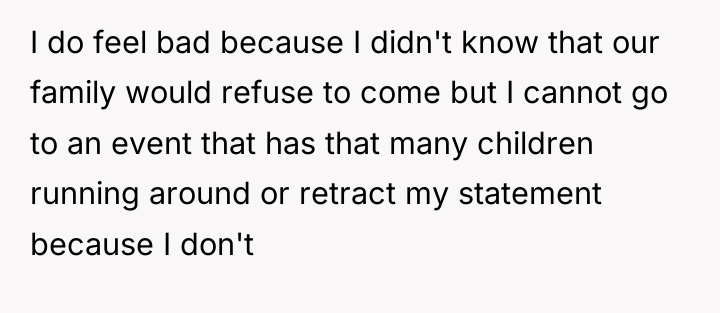 I do feel bad because I didn't know that our...