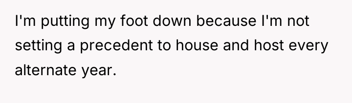 I'm putting my foot down because I'm not setting a...