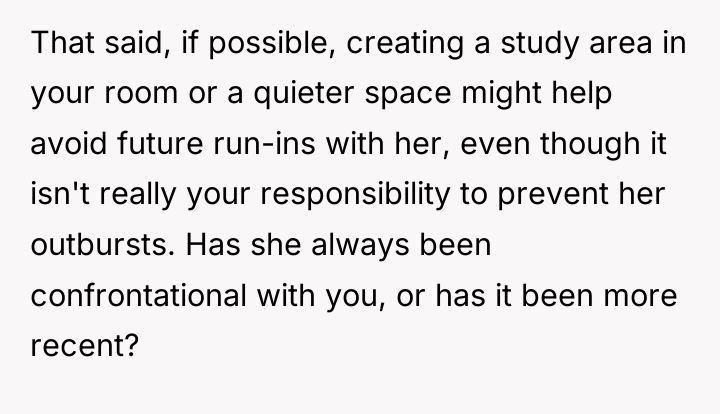 That said, if possible, creating a study area in your...