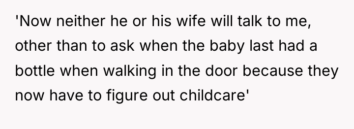 'Now neither he or his wife will talk to me,...