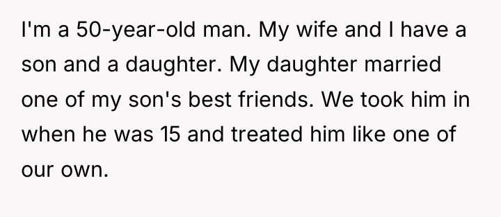 I'm a 50-year-old man. My wife and I have a...