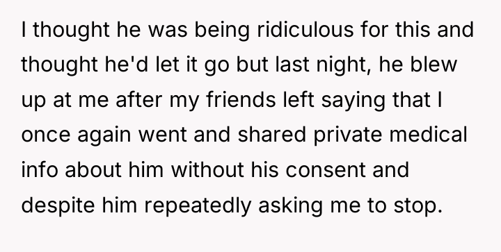 I thought he was being ridiculous for this and thought...
