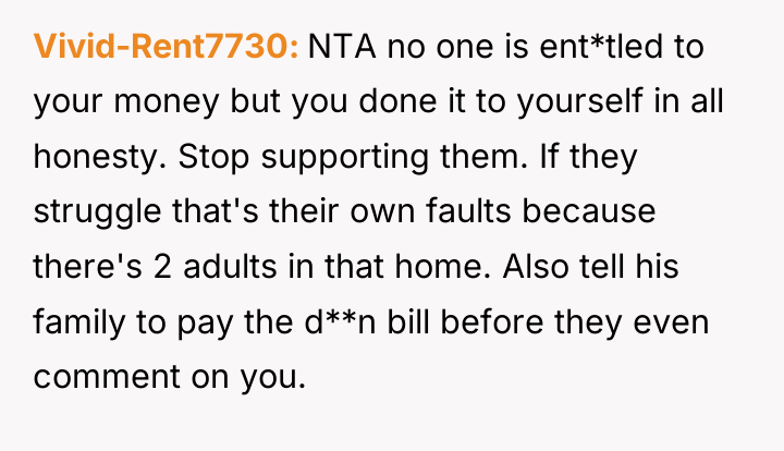 Vivid-Rent7730 NTA no one is ent*tled to your money but...