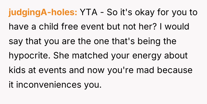 judgingA-holes YTA - So it's okay for you to have...