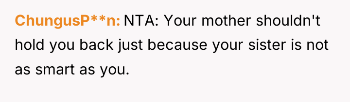 ChungusP**n NTA: Your mother shouldn't hold you back just because...