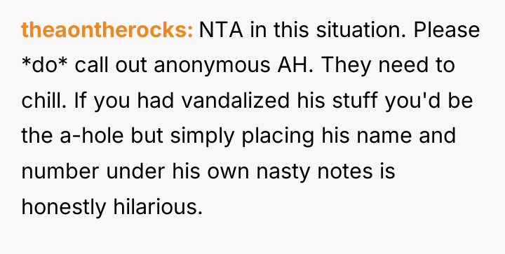 theaontherocks NTA in this situation. Please *do* call out anonymous...