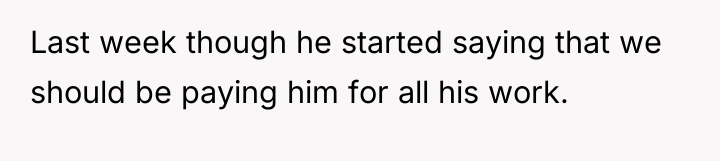 Last week though he started saying that we should be...