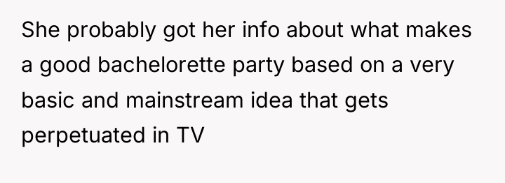 She probably got her info about what makes a good...