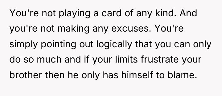 You're not playing a card of any kind. And you're...