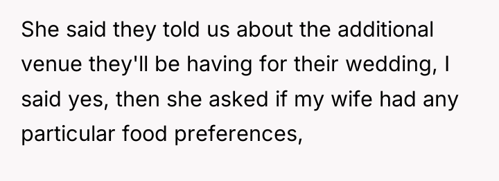 She said they told us about the additional venue they'll...