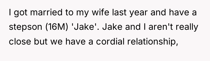 I got married to my wife last year and have...
