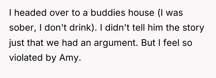 I headed over to a buddies house (I was sober,...