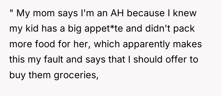 " My mom says I'm an AH because I knew...