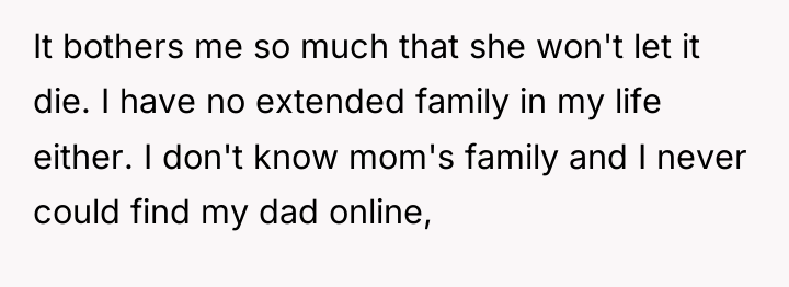 It bothers me so much that she won't let it...