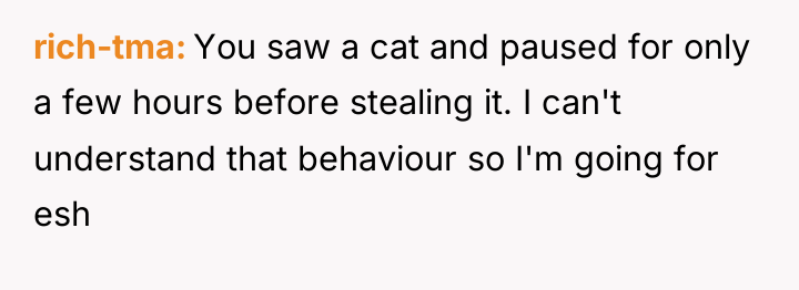 rich-tma You saw a cat and paused for only a...