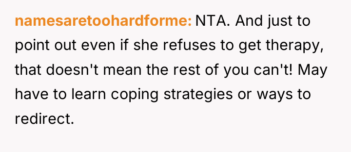 namesaretoohardforme NTA. And just to point out even if she...