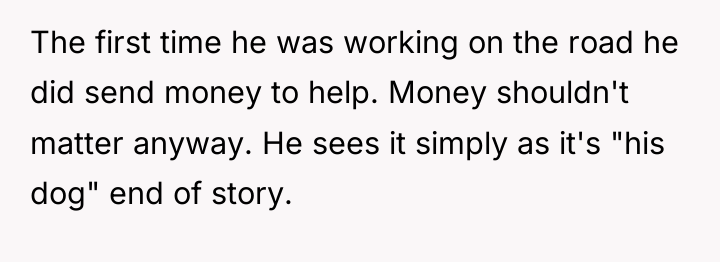 The first time he was working on the road he...