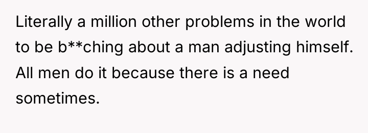 Literally a million other problems in the world to be...