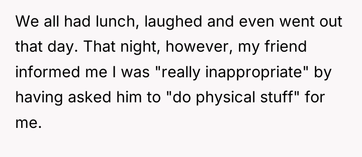 We all had lunch, laughed and even went out that...