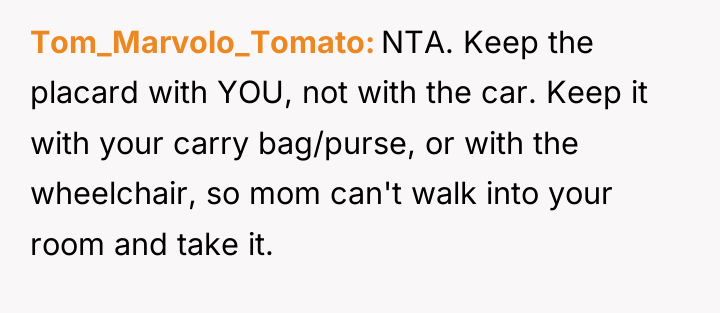 Tom_Marvolo_Tomato NTA. Keep the placard with YOU, not with the...