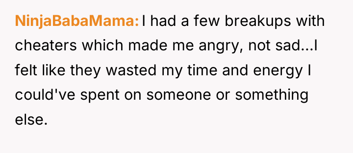 NinjaBabaMama I had a few breakups with cheaters which made...